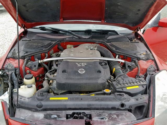 JN1AZ34E63T018008 - 2003 NISSAN 350Z COUPE RED photo 7