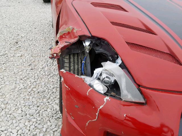 JN1AZ34E63T018008 - 2003 NISSAN 350Z COUPE RED photo 9