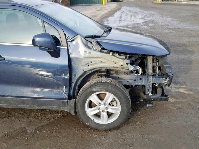 3GNCJLSB8JL259888 - 2018 CHEVROLET TRAX 1LT BLUE photo 9