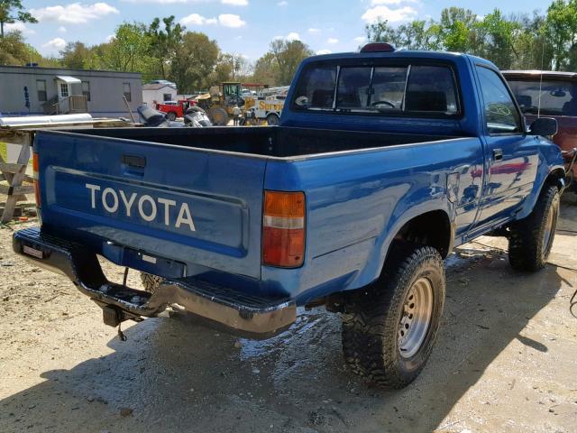 4TARN01P2RZ253281 - 1994 TOYOTA PICKUP 1/2 BLUE photo 4