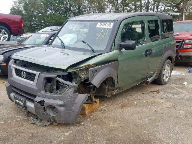 5J6YH18593L005731 - 2003 HONDA ELEMENT EX GREEN photo 2