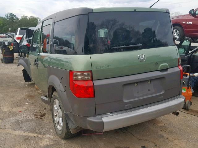 5J6YH18593L005731 - 2003 HONDA ELEMENT EX GREEN photo 3