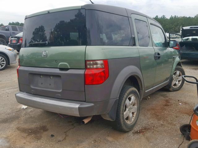 5J6YH18593L005731 - 2003 HONDA ELEMENT EX GREEN photo 4