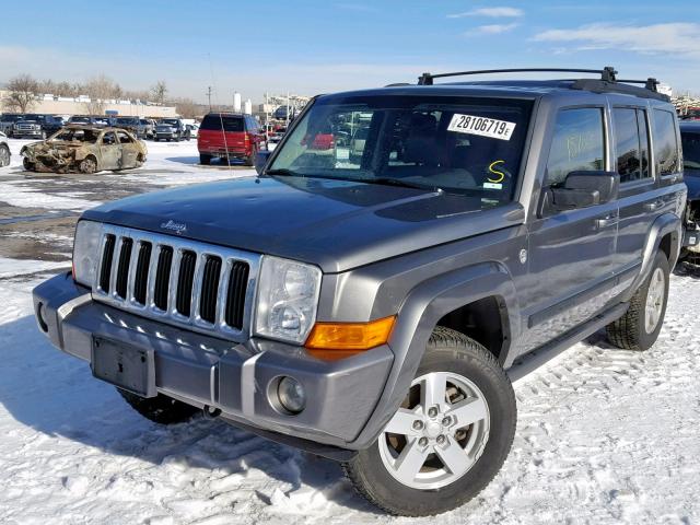 1J8HG48P97C679114 - 2007 JEEP COMMANDER GRAY photo 2
