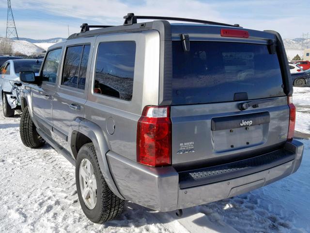 1J8HG48P97C679114 - 2007 JEEP COMMANDER GRAY photo 3