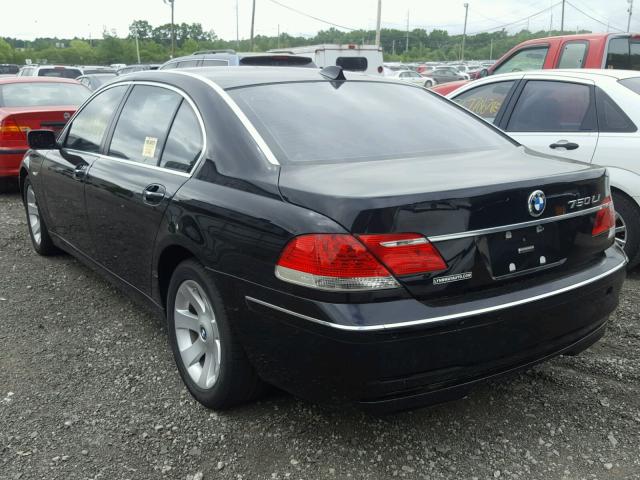 WBAHN83587DT67173 - 2007 BMW 750 BLACK photo 3