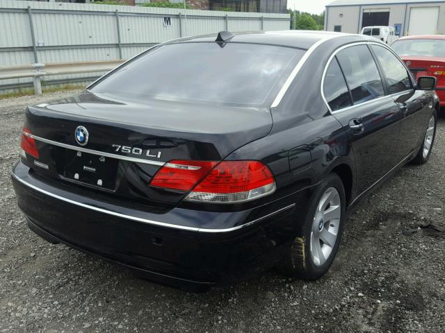 WBAHN83587DT67173 - 2007 BMW 750 BLACK photo 4