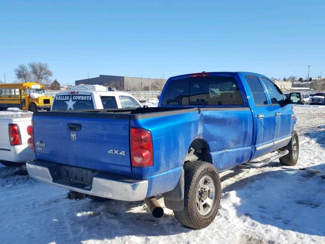 3D7MX38AX8G149850 - 2008 DODGE RAM 3500 S BLUE photo 4