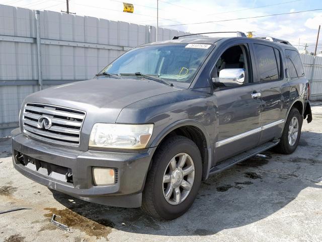 5N3AA08C14N800477 - 2004 INFINITI QX56 GRAY photo 2