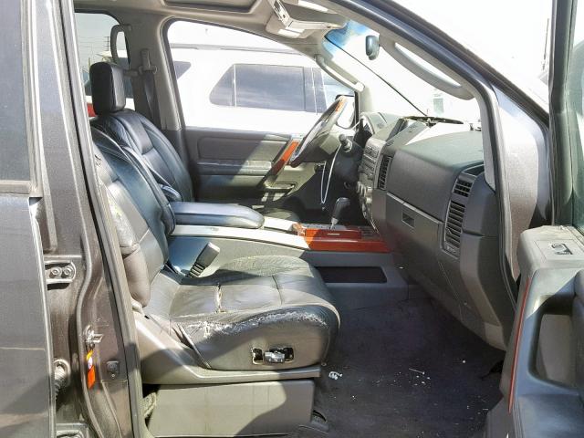 5N3AA08C14N800477 - 2004 INFINITI QX56 GRAY photo 5