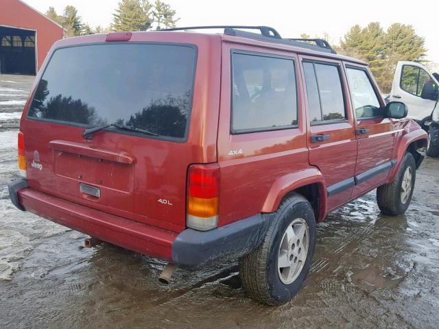 1J4FF68S1XL551039 - 1999 JEEP CHEROKEE RED photo 4