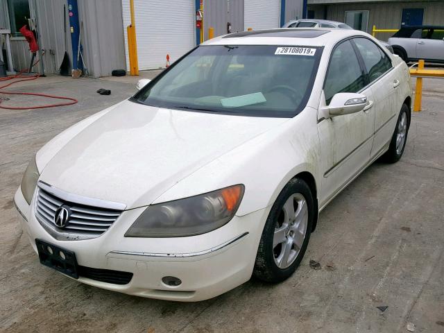 JH4KB16515C005739 - 2005 ACURA RL WHITE photo 2