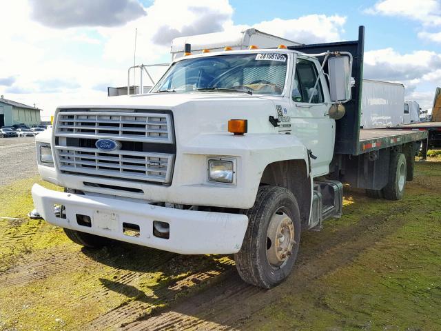 1FDNK64P0MVA04693 - 1991 FORD F600 F WHITE photo 2