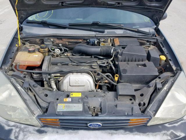 3FAFP313X3R139093 - 2003 FORD FOCUS ZX3 BLACK photo 7