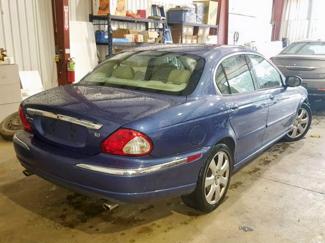 SAJWA51C05WE31380 - 2005 JAGUAR X-TYPE 3.0 BLUE photo 4