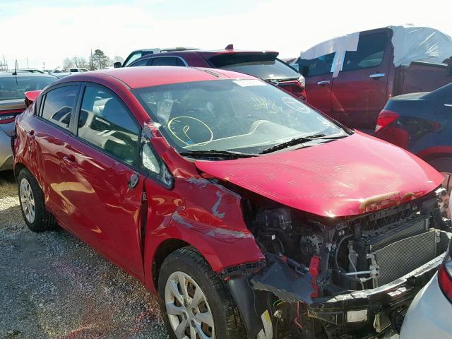 KNADM4A33C6059306 - 2012 KIA RIO LX RED photo 1