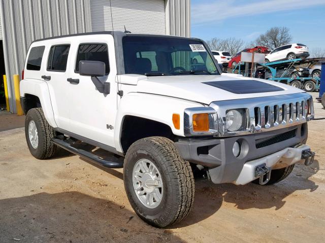 5GTEN13E388180701 - 2008 HUMMER H3 WHITE photo 1