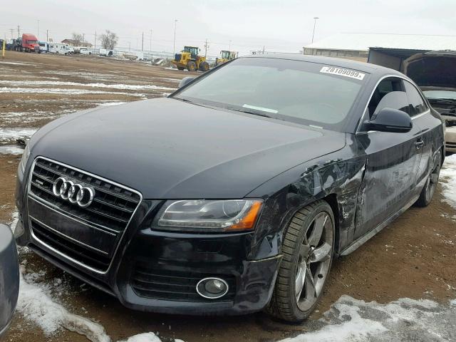 WAUDK78T19A003786 - 2009 AUDI A5 QUATTRO BLACK photo 2