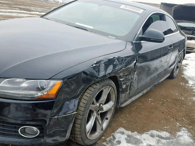 WAUDK78T19A003786 - 2009 AUDI A5 QUATTRO BLACK photo 9