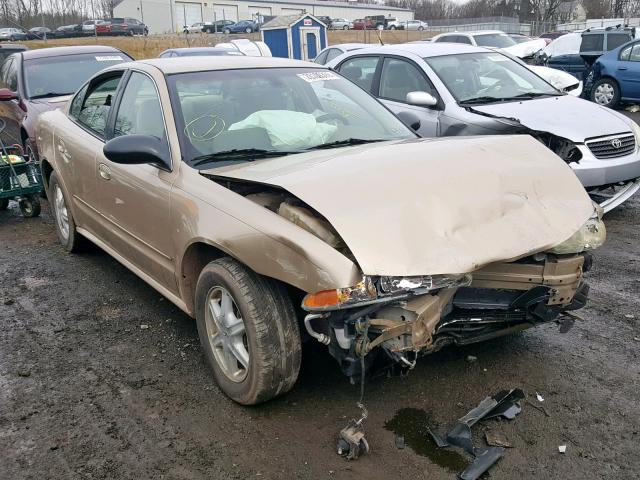 1G3NL52F02C290009 - 2002 OLDSMOBILE ALERO GL GOLD photo 1