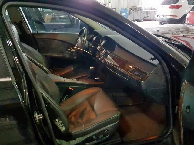 WBANF33547CW69312 - 2007 BMW 525 XI BLACK photo 5