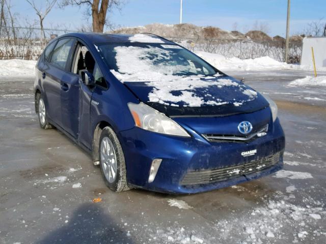 JTDZN3EU7C3134657 - 2012 TOYOTA PRIUS V BLUE photo 1