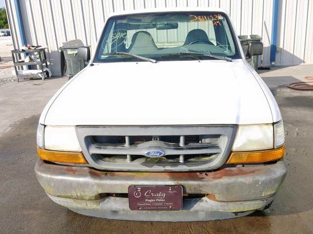 1FTYR10C0XTA96696 - 1999 FORD RANGER WHITE photo 9