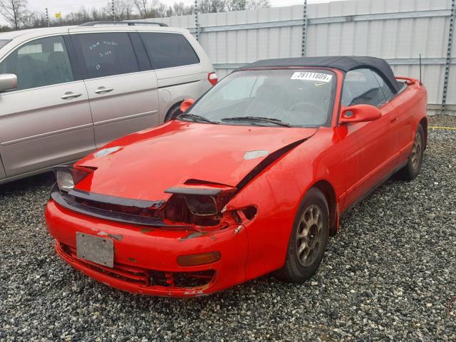 JT5ST87K5N0122670 - 1992 TOYOTA CELICA GT RED photo 2