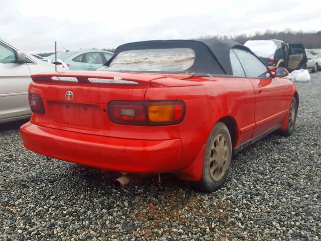 JT5ST87K5N0122670 - 1992 TOYOTA CELICA GT RED photo 4