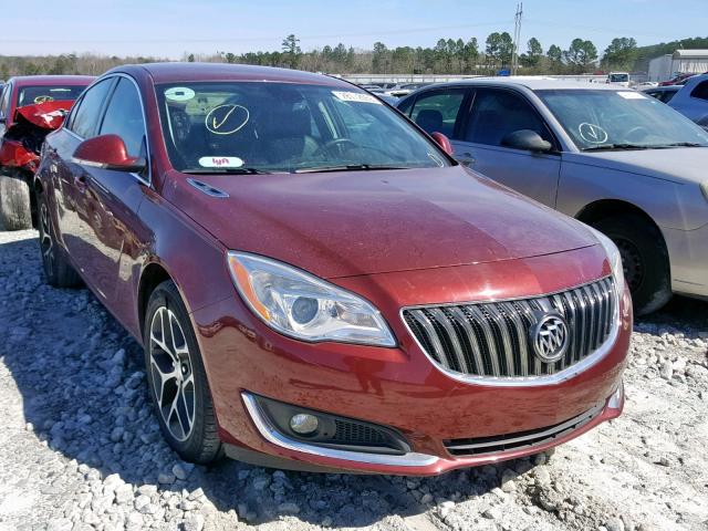 2G4GL5EX4H9153163 - 2017 BUICK REGAL SPOR RED photo 1