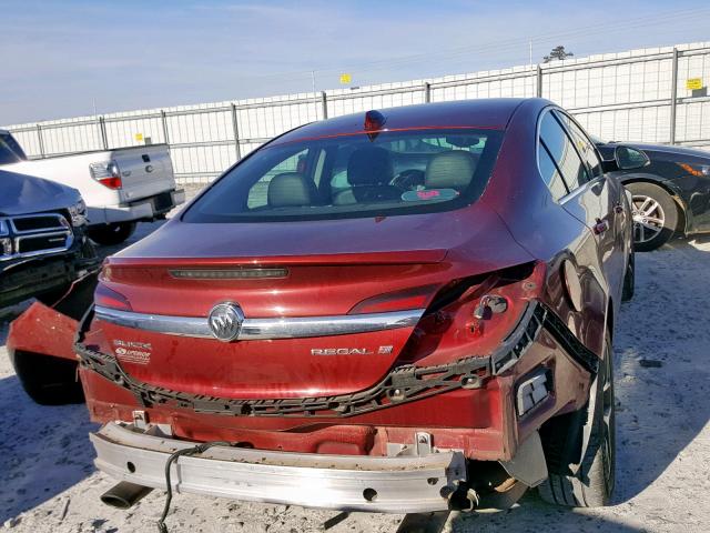 2G4GL5EX4H9153163 - 2017 BUICK REGAL SPOR RED photo 9