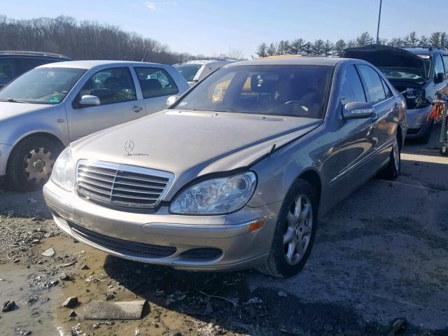 WDBNG83J85A438589 - 2005 MERCEDES-BENZ S 430 4MAT GRAY photo 2