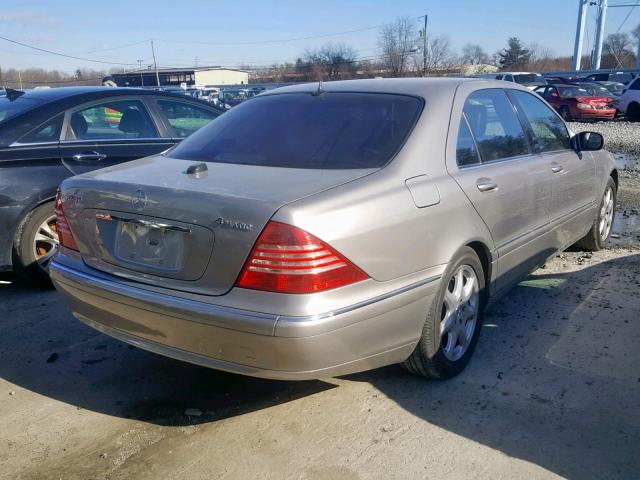 WDBNG83J85A438589 - 2005 MERCEDES-BENZ S 430 4MAT GRAY photo 4