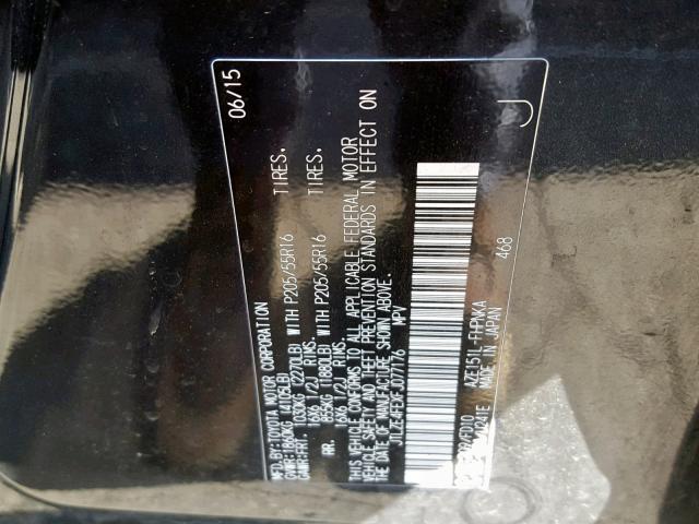 JTLZE4FEXFJ077176 - 2015 TOYOTA SCION XB 黑色 照片 10