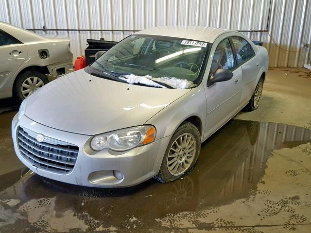 1C3EL56R24N378415 - 2004 CHRYSLER SEBRING LX SILVER photo 2