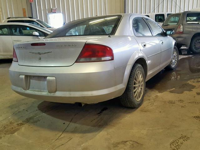 1C3EL56R24N378415 - 2004 CHRYSLER SEBRING LX SILVER photo 4