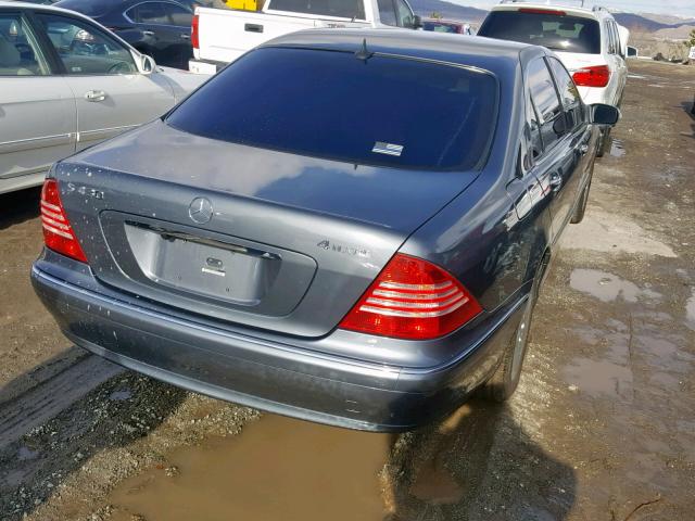 WDBNG83J56A468442 - 2006 MERCEDES-BENZ S 430 4MAT GRAY photo 4