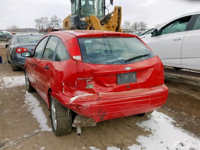 1FAFP37NX7W286347 - 2007 FORD FOCUS ZX5 RED photo 3
