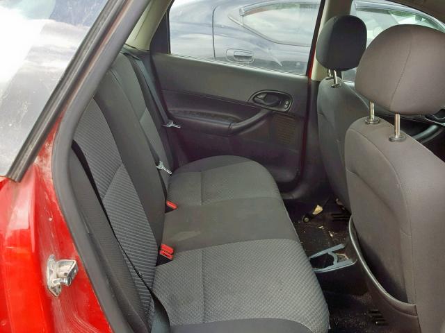 1FAFP37NX7W286347 - 2007 FORD FOCUS ZX5 RED photo 6