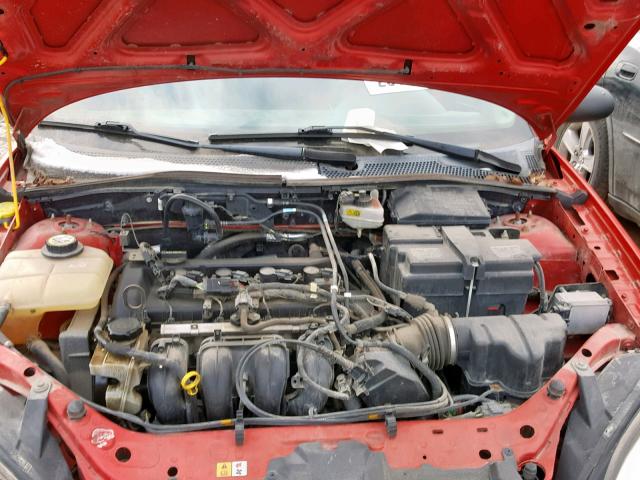 1FAFP37NX7W286347 - 2007 FORD FOCUS ZX5 RED photo 7