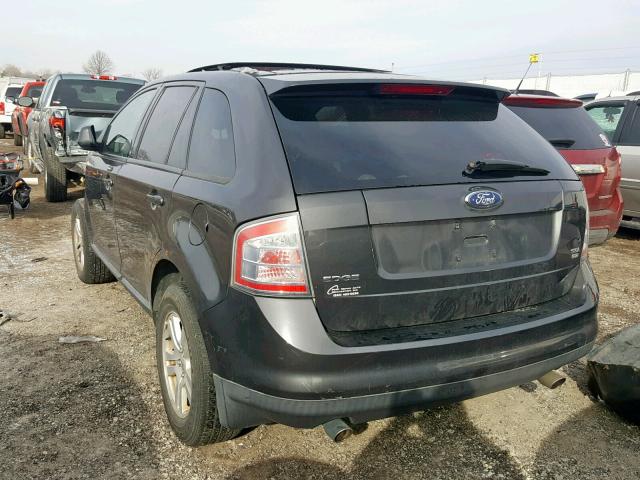 2FMDK48C17BB25188 - 2007 FORD EDGE SEL GRAY photo 3