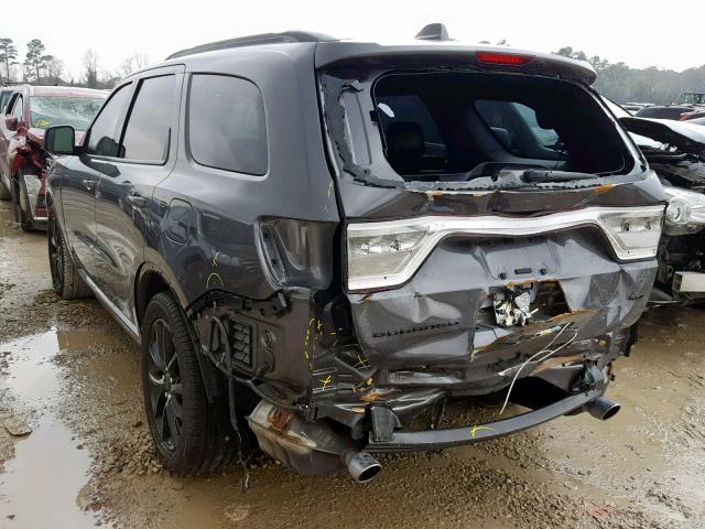 1C4RDHDG5HC606101 - 2017 DODGE DURANGO GT GRAY photo 3