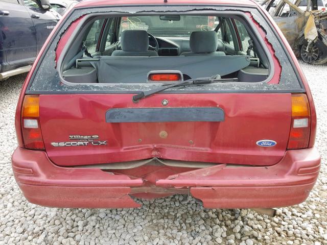 1FASP15J4SW102192 - 1995 FORD ESCORT LX RED photo 9