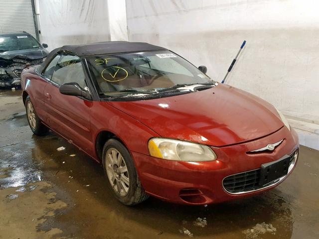 1C3EL75R32N328620 - 2002 CHRYSLER SEBRING GT RED photo 1