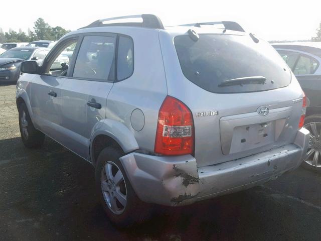 KM8JM12B85U107631 - 2005 HYUNDAI TUCSON GL SILVER photo 3