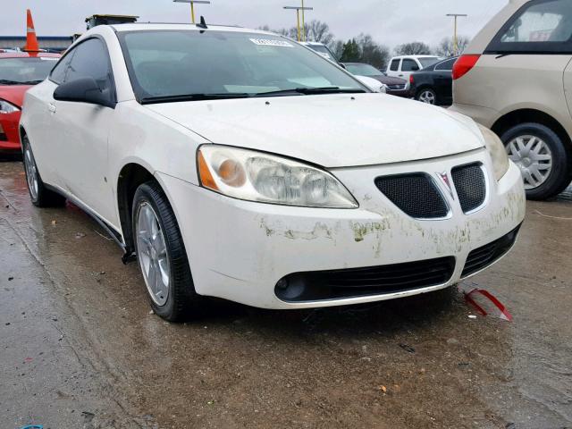 1G2ZH17N284138283 - 2008 PONTIAC G6 GT WHITE photo 1