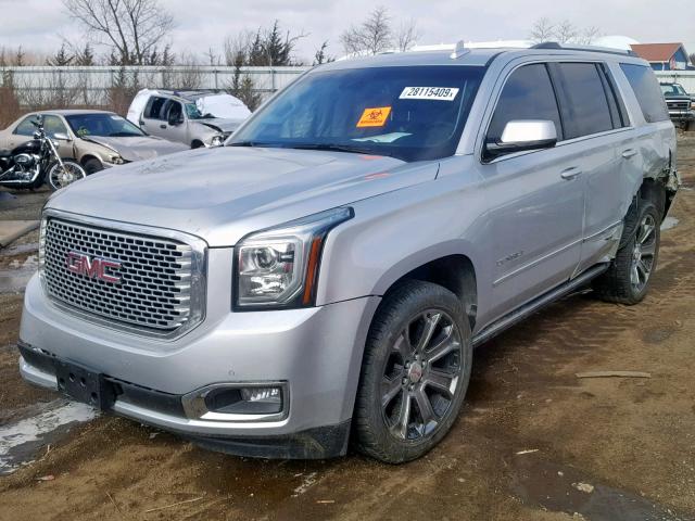 1GKS2CKJ4GR201095 - 2016 GMC YUKON DENA SILVER photo 2