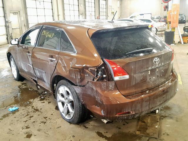 4T3BK3BB1BU050861 - 2011 TOYOTA VENZA BASE BROWN photo 3