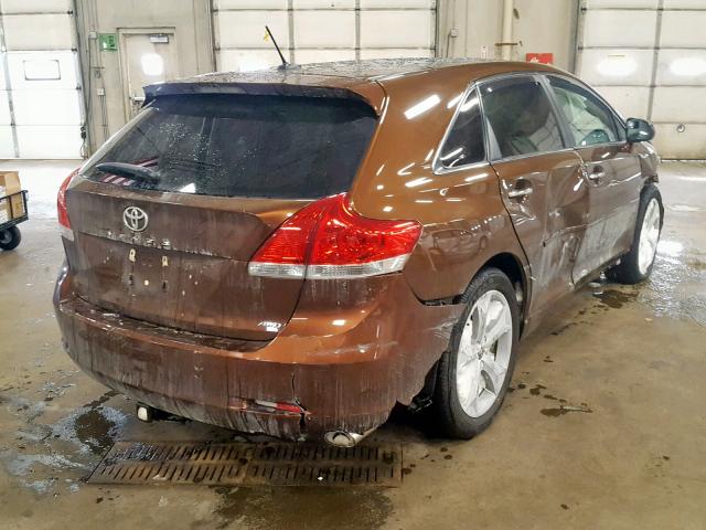 4T3BK3BB1BU050861 - 2011 TOYOTA VENZA BASE BROWN photo 4