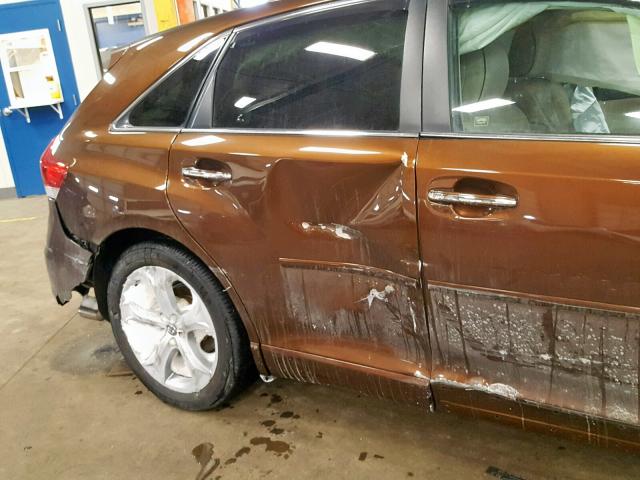 4T3BK3BB1BU050861 - 2011 TOYOTA VENZA BASE BROWN photo 9